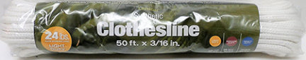 CLOTHESLINE 3/16  IN X 50 FT WHITE