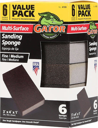 SANDING SPONGE 120/80 GRIT 6 PK
