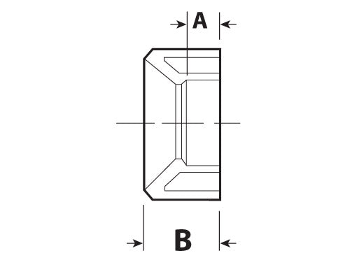 Canplas PVC DWV Flush Fitting Reducer Bushing Spigot X Hub