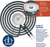 GE Appliances Electric Range Burner Element Sensi-Temp Coil