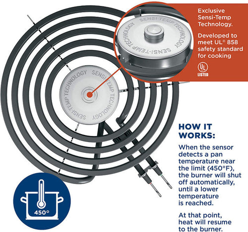 GE Appliances Electric Range Burner Element Sensi-Temp Coil