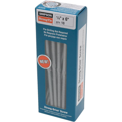 Simpson Strong-Tie 1/4 In. 6 In. Hex Head Structure Screw (10 Ct.)