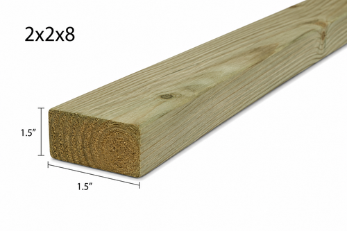 2X2X8 PRESSURE TREATED