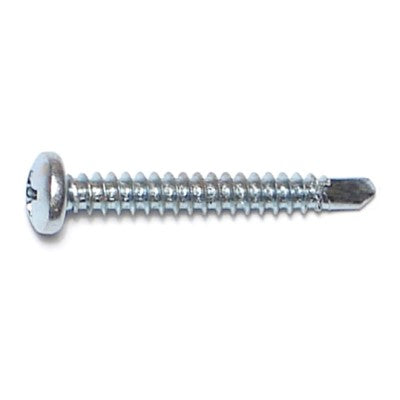 Monster Fastener Zinc Plated Steel Phillips Pan Head Self-Drilling Screws