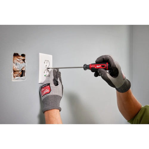 Milwaukee 3/16 Cabinet 6 Cushion Grip Screwdriver (USA)